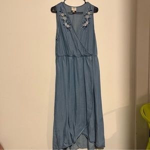 Knox Rose - L - Denim Maxi Dress